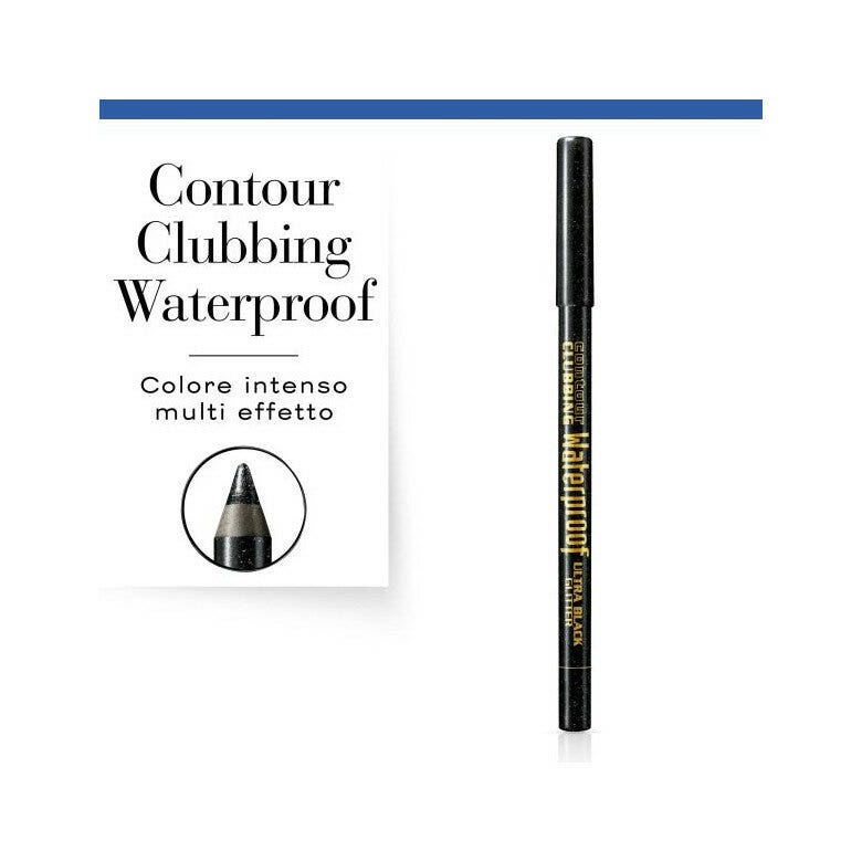 Bourjois Contour Clubbing Waterproof Matita Occhi 1,2g 055 Ultra Black Glitter