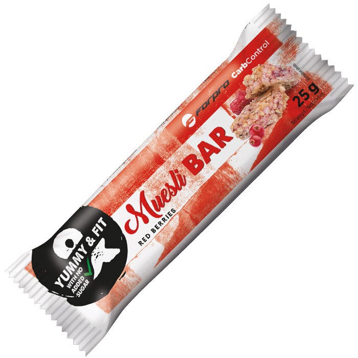 Barre de muesli Forpro Carb Control, saveur fruits rouges, 25 g