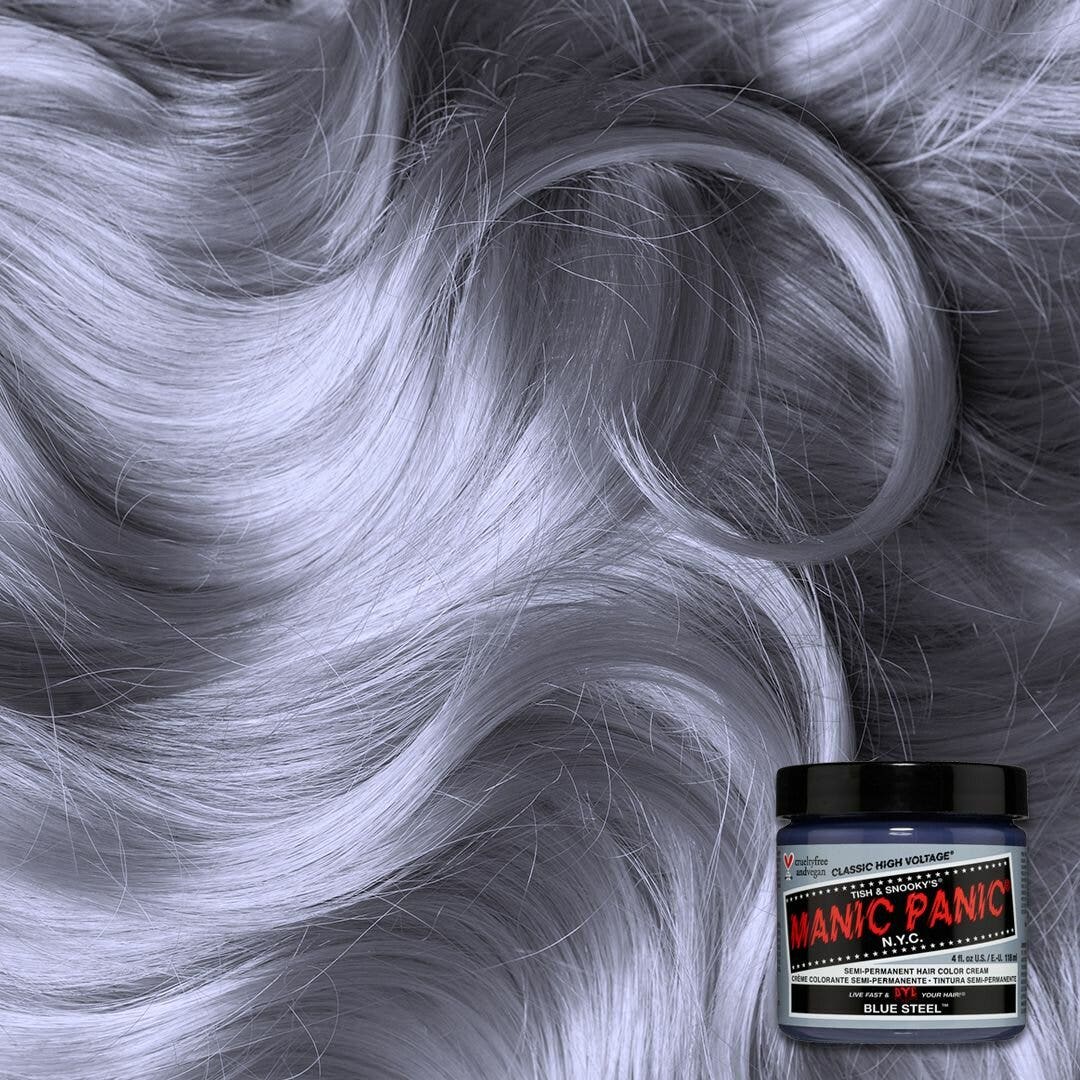 Manic Panic Blue Steel Classic High Voltage Coloration semi-permanente pour cheveux 118 ml
