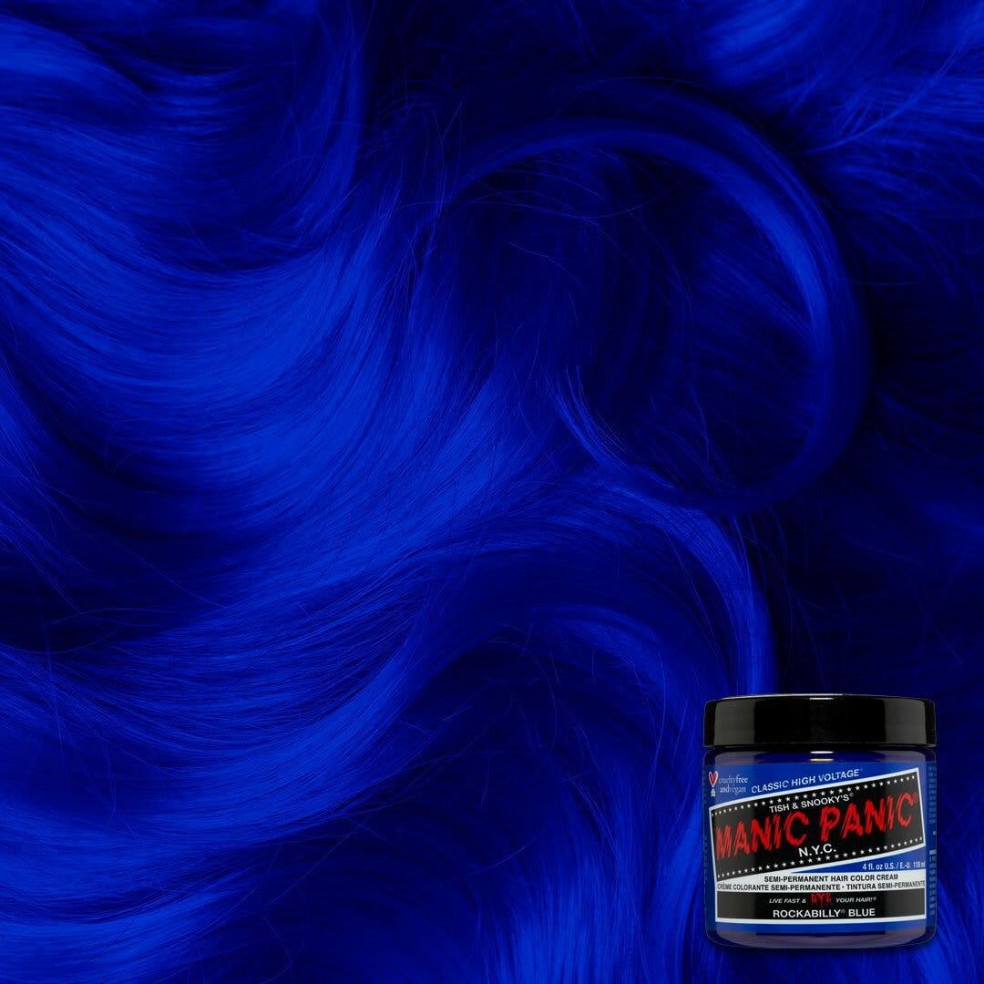 Manic Panic Rockabilly Blue Coloration semi-permanente classique pour cheveux 118 ml