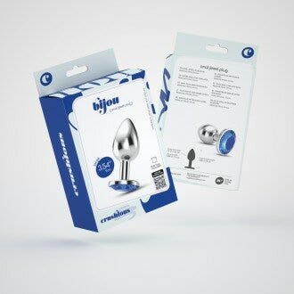Crushious Plug Anale Bijou Gioiello Blu Grande