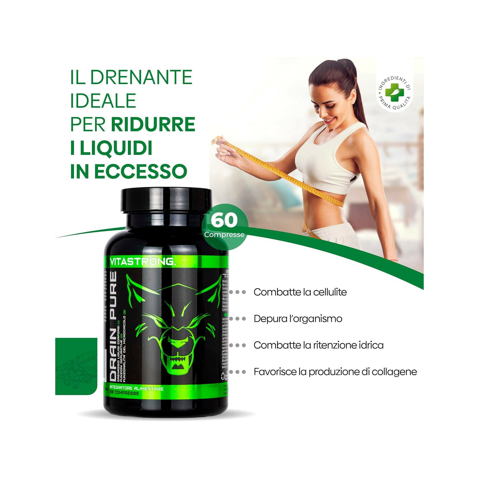 Vitastrong Drain Pure 60 Compresse