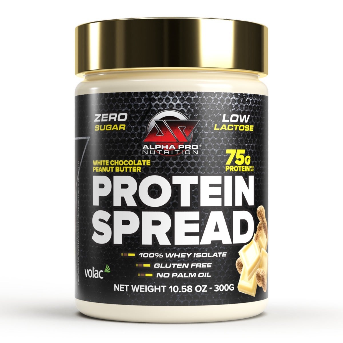 Alpha Pro Nutrition Pâte protéinée au beurre de cacahuète blanc 300 g