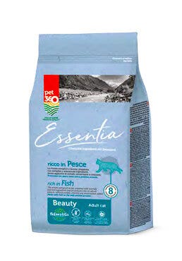 Pet360 Essentia Beauty Grain Free Croquettes riches en poisson pour chats adultes 300 g