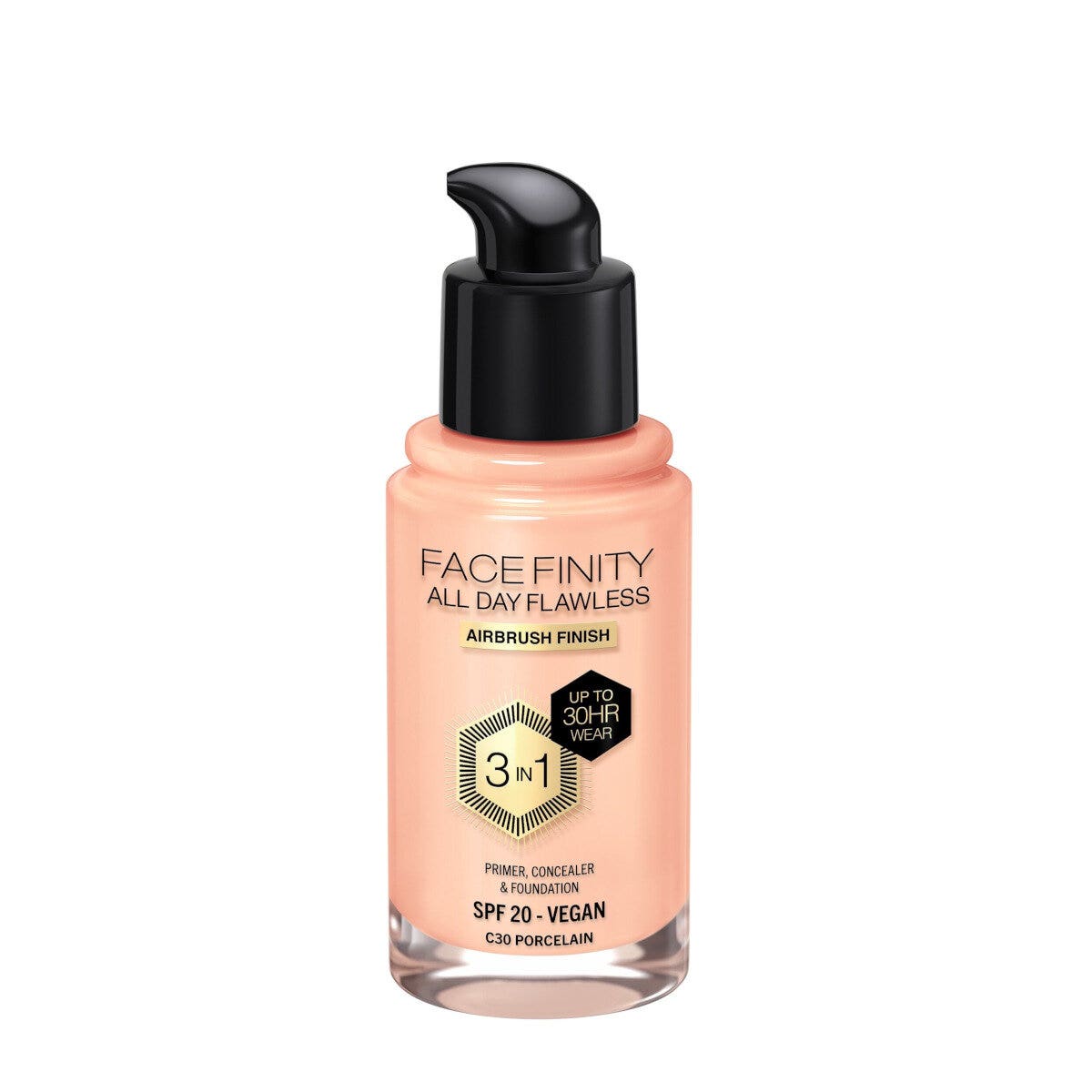 Max Factor Fond de teint Facefinity All Day Flawless 3-en-1 C30 Porcelain 30 ml