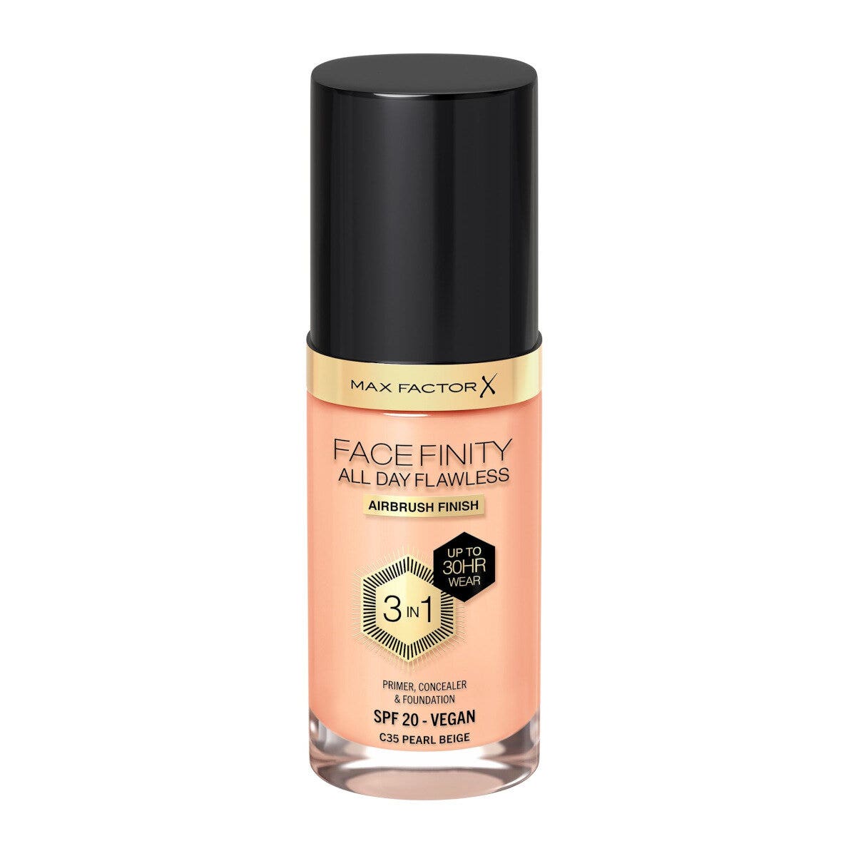 Max Factor Fond de teint Facefinity All Day Flawless 3-en-1 C35 Pearl Beige 30 ml