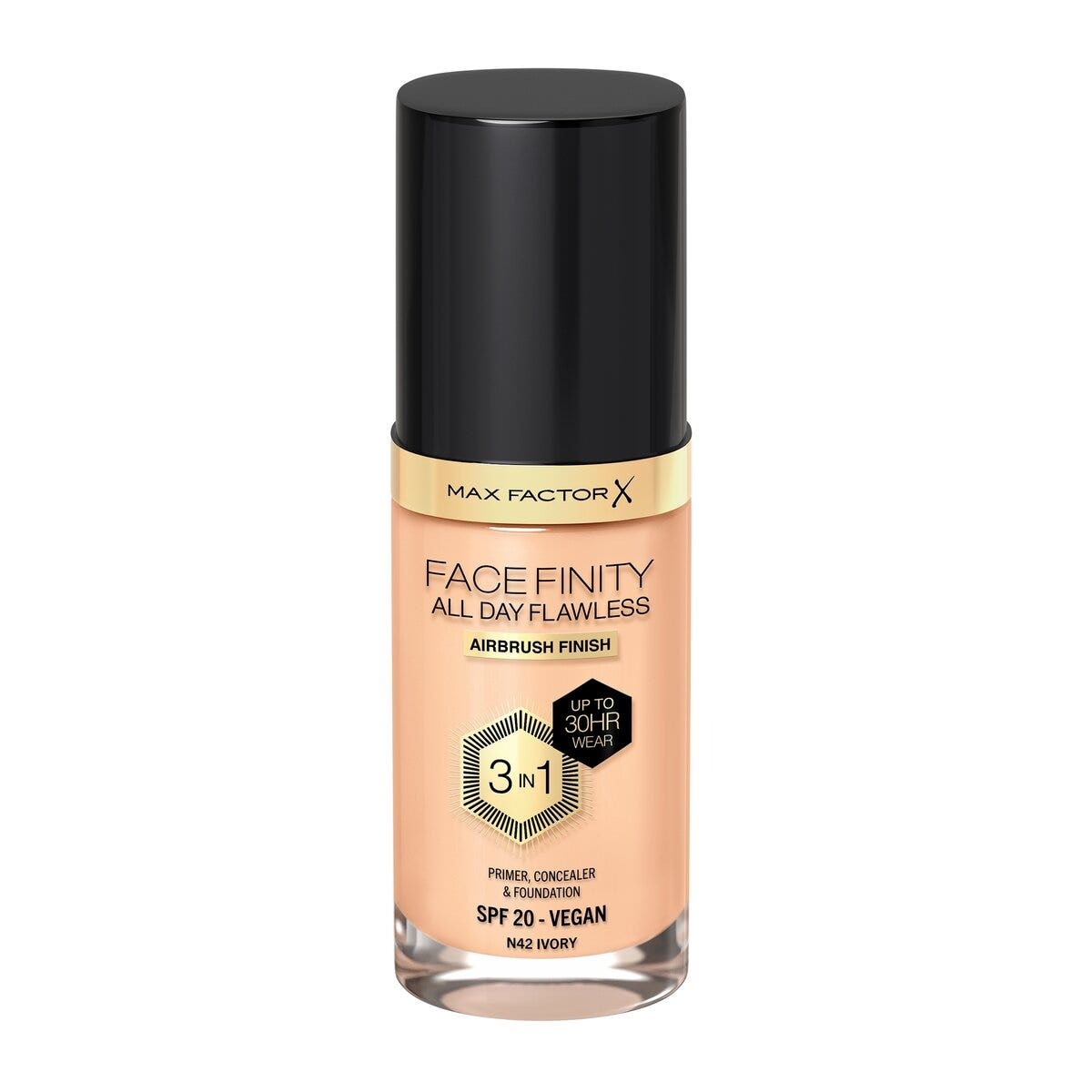 Max Factor Fond de teint Facefinity All Day Flawless 3-en-1 N42 Ivory 30 ml