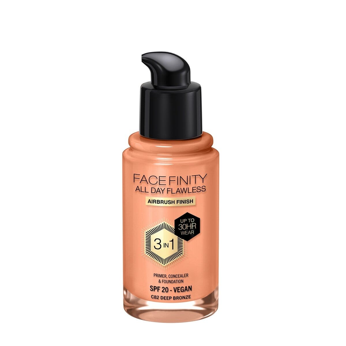 Max Factor Fond de teint Facefinity All Day Flawless 3-en-1 C82 Deep Bronze 30 ml