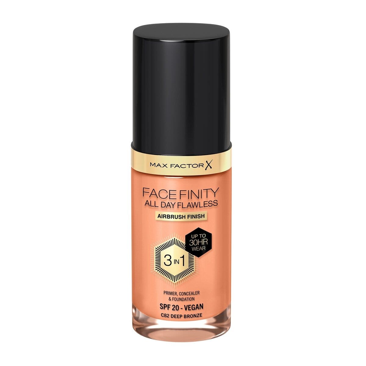 Max Factor Fond de teint Facefinity All Day Flawless 3-en-1 C82 Deep Bronze 30 ml