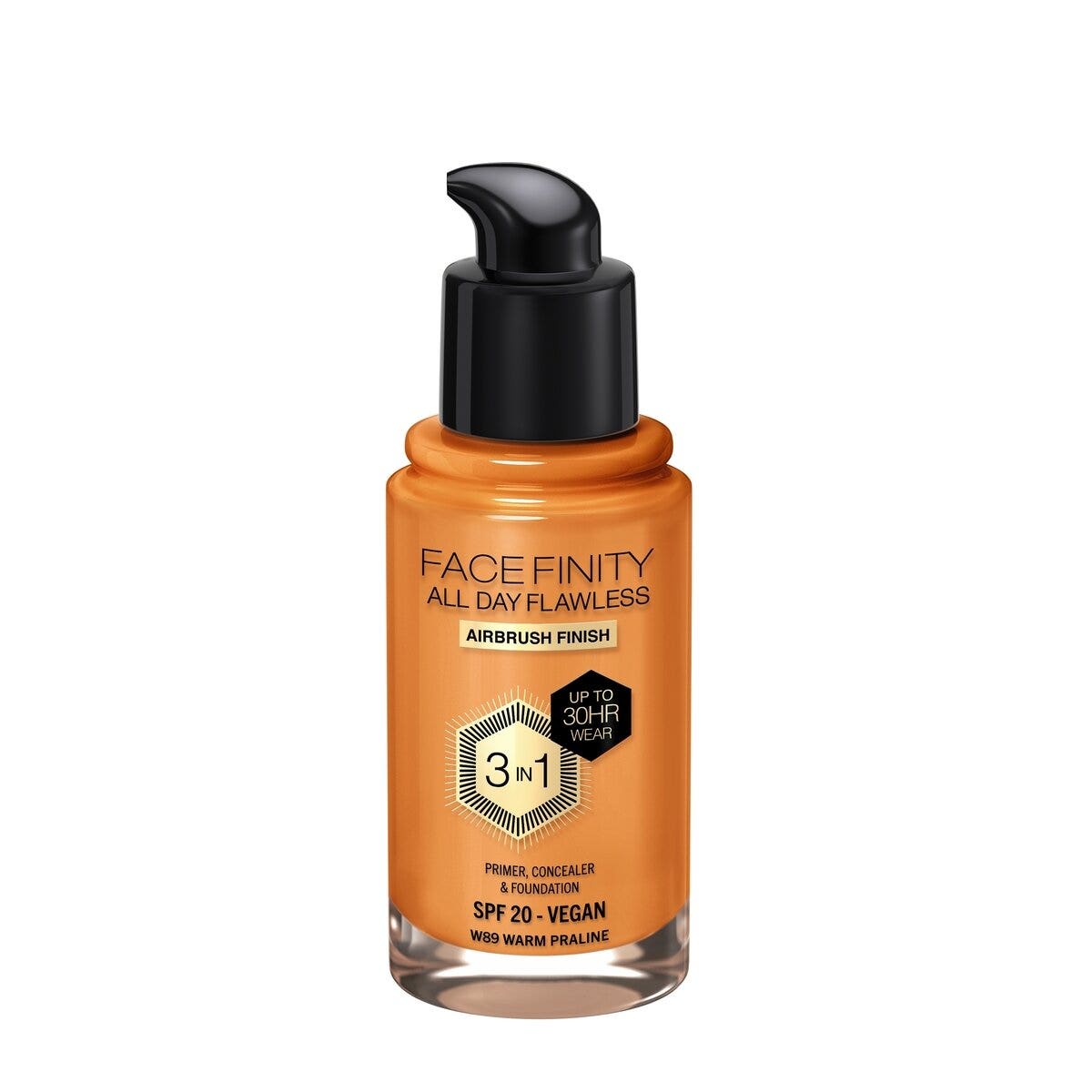 Max Factor Fond de teint Facefinity All Day Flawless 3-en-1 W89 Warm Praline 30 ml