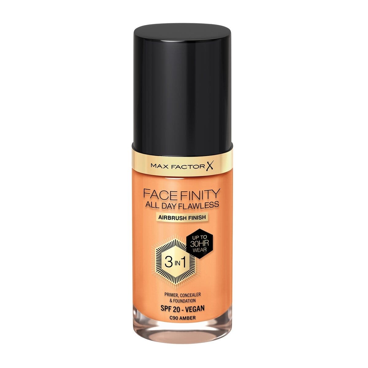 Max Factor Fond de teint Facefinity All Day Flawless 3-en-1 C90 Amber 30 ml