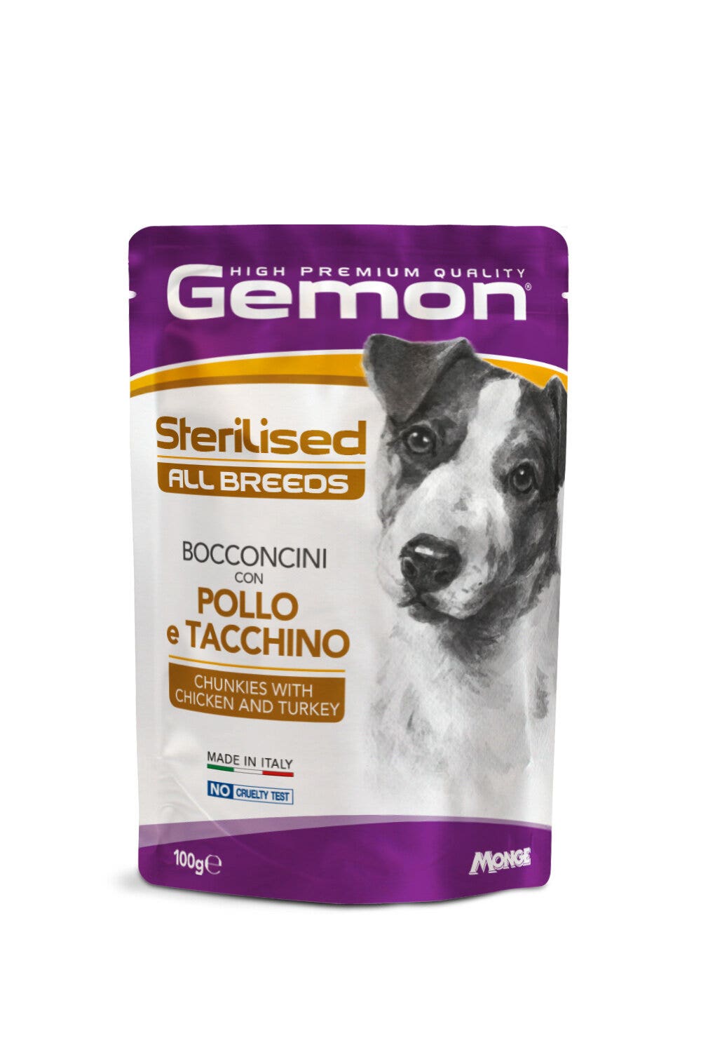 Gemon Senior Bouchées de dinde pour chiens 100 g
