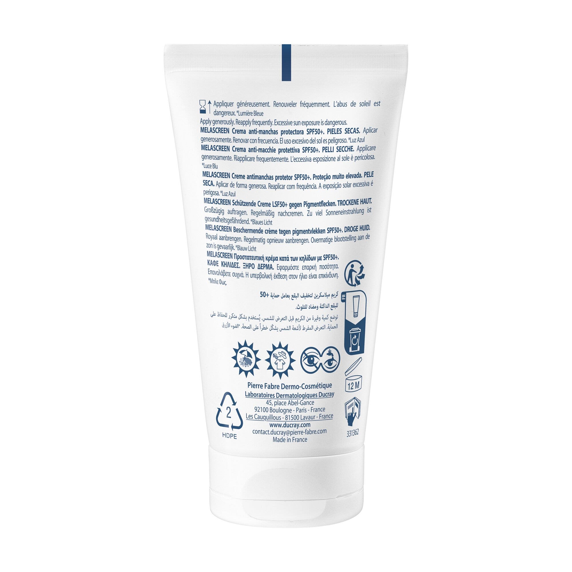 Ducray Melascreen Crème anti-taches protectrice 50 ml SPF50+