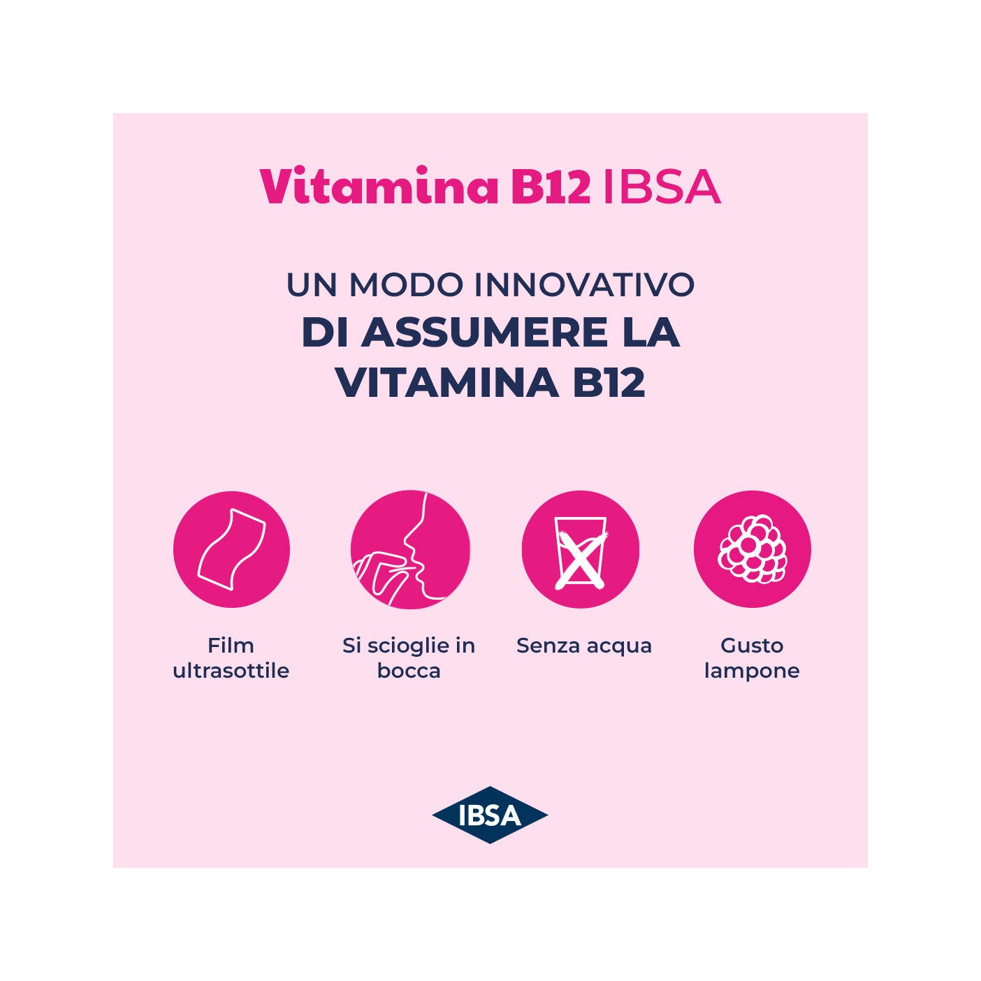 Ibsa Vitamine B12 30 films oraux : complément énergétique quotidien