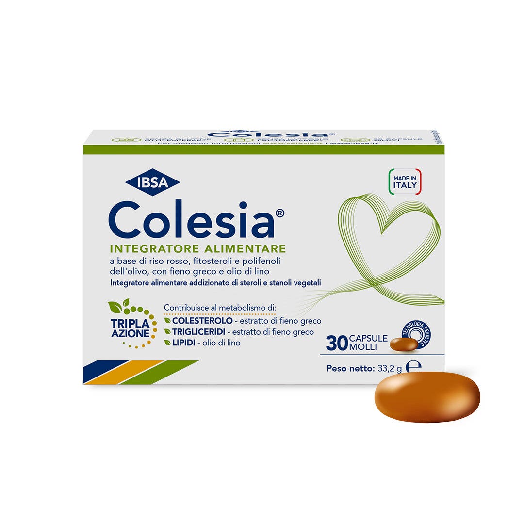 Colesia pour le métabolisme et le cholestérol 30 gélules molles
