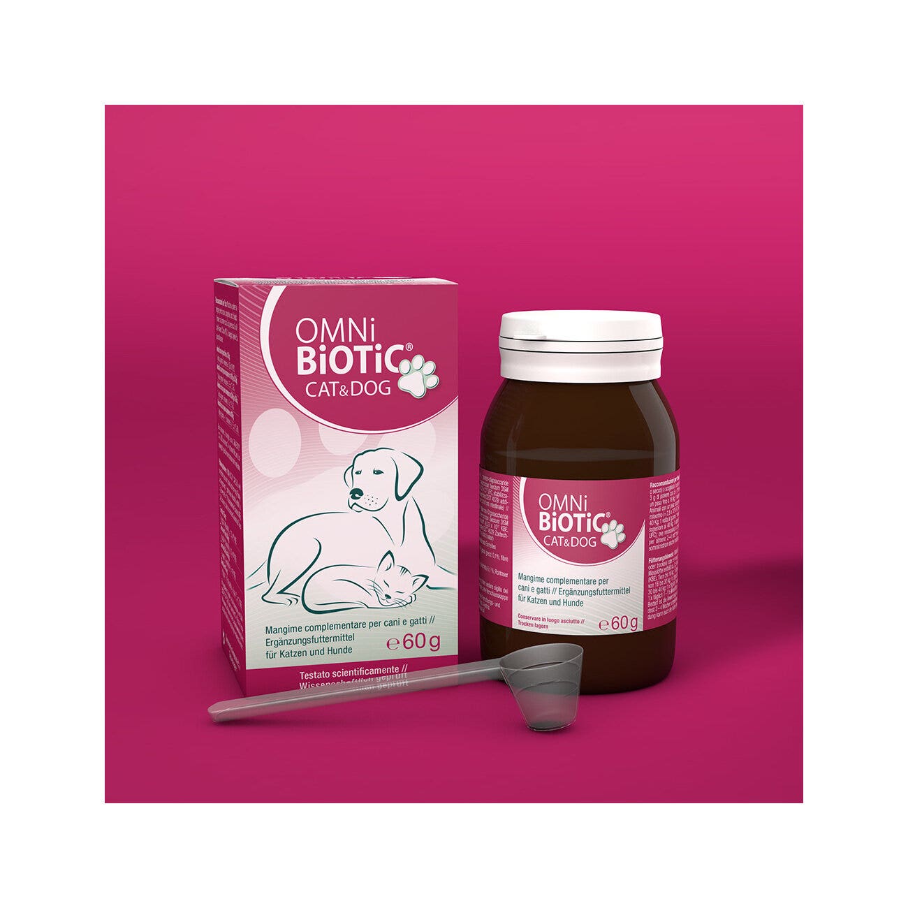 Omni Biotic Cat&Dog Mangime Complementare Per Cani e Gatti 60g