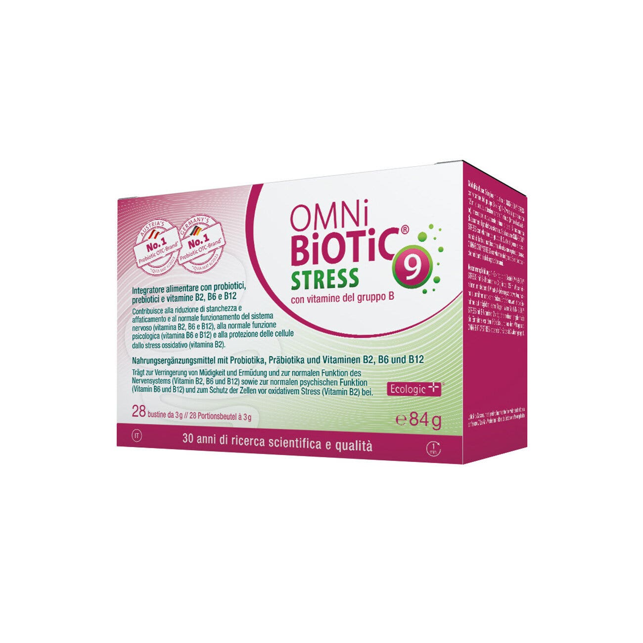 Omni Biotic Stress Vitamines du groupe B 28 sachets de 3 g
