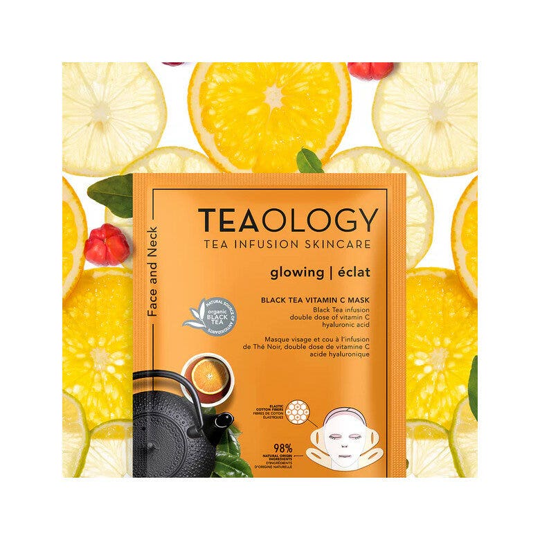 Teaology Vitamin C Maschera Illuminante Per Viso E Collo 21ml