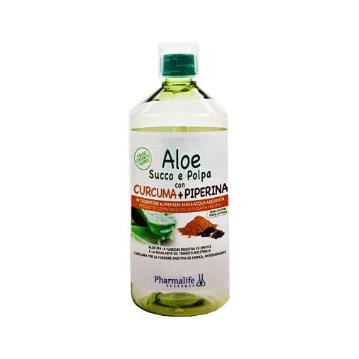 Jus d'aloès, pulpe, curcuma et pipérine 1 litre