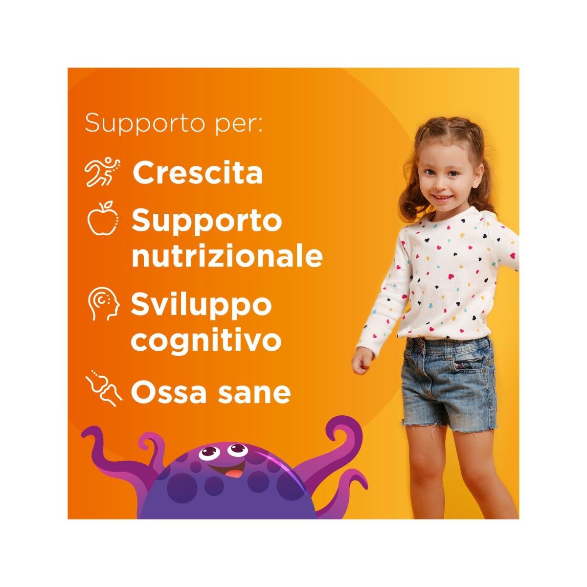 Multicentrum Baby Kids Complément alimentaire multivitaminé et multiminéral Vitamines/Fer/Calcium Enfants 3 ans et plus 14 sachets