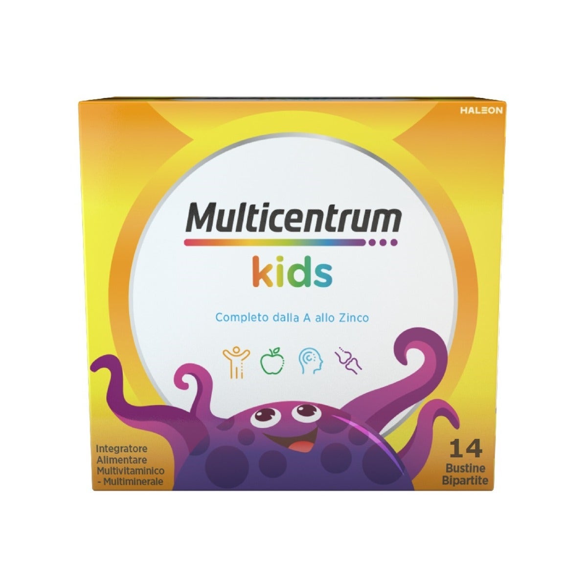 Multicentrum Baby Kids Complément alimentaire multivitaminé et multiminéral Vitamines/Fer/Calcium Enfants 3 ans et plus 14 sachets