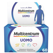 Multicentrum Homme Complément alimentaire multivitaminé Vitamine B D3 A Calcium Magnésium 60 comprimés