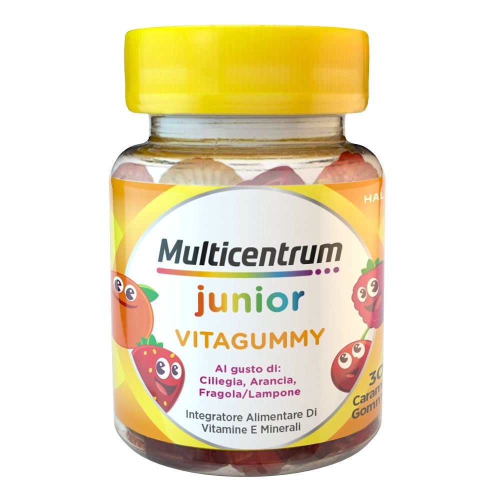 Multicentrum VitaGummy Complément alimentaire vitamines et minéraux pour enfants à partir de 3 ans, vitamine D, iode, fer, 30 bonbons