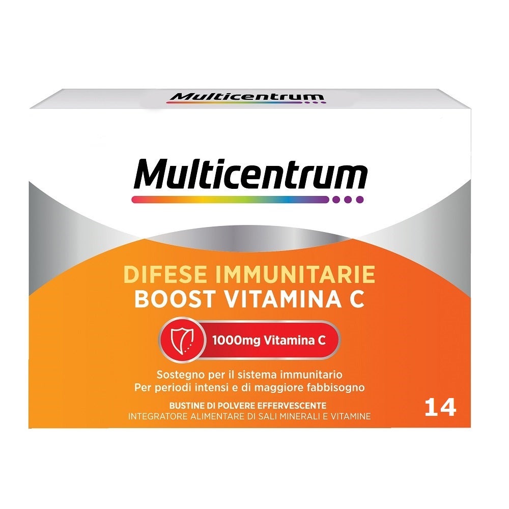 Multicentrum Boost Immunitaire Vitamine C Complément alimentaire Sels minéraux Vitamines 14 sachets