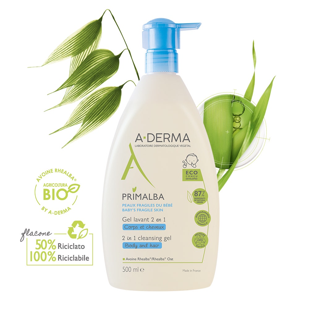 A-Derma Primalba Gel Detergente 2in1 500ml