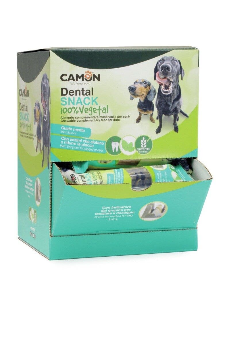 Camon Dental Snack aux enzymes actives pour chiens 35 g 12 cm