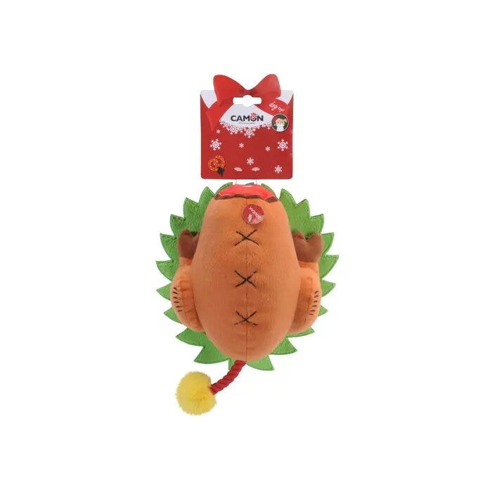 Camon Gioco Tacchino Natalizio in Peluche Con Corda Per Cani
