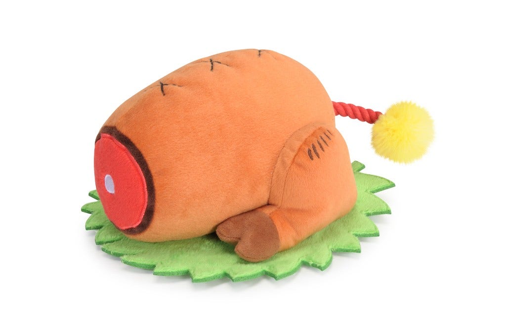 Camon Gioco Tacchino Natalizio in Peluche Con Corda Per Cani