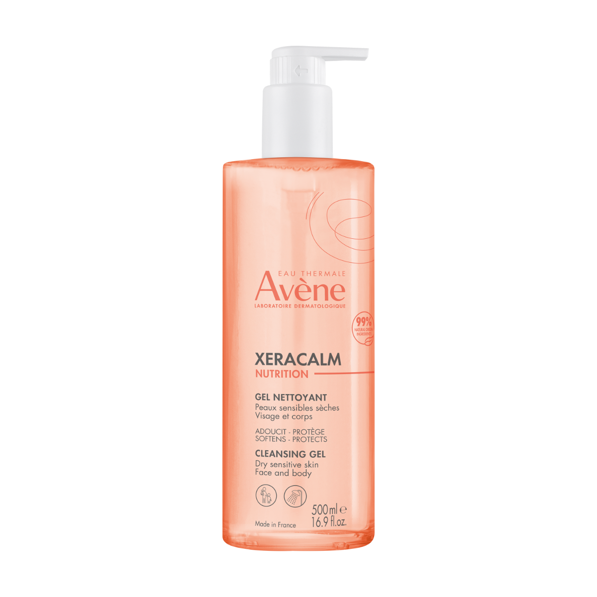 Eau Thermale Avène Xeracalm Nutrition Gel Nettoyant Peau Sèche 500 ml