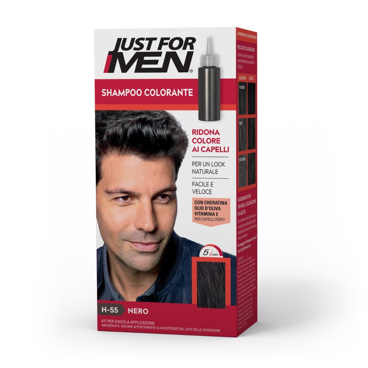 Just For Men Shampoo Colorante Nero 30ml