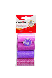 Sacs hygiéniques colorés Camon parfumés à la lavande, 4 x 15 pièces