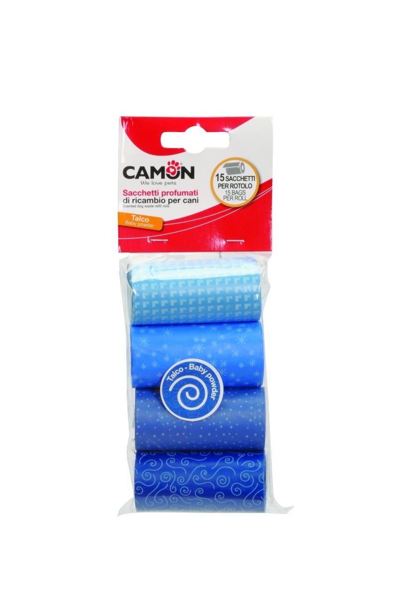 Camon Sachets hygiéniques colorés parfumés au talc 4 x 15 pièces