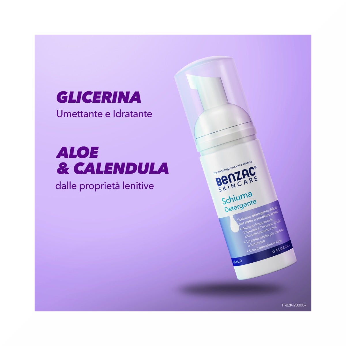 Benzac Skincare Mousse Nettoyante Visage Peau Acnéique 130 ml