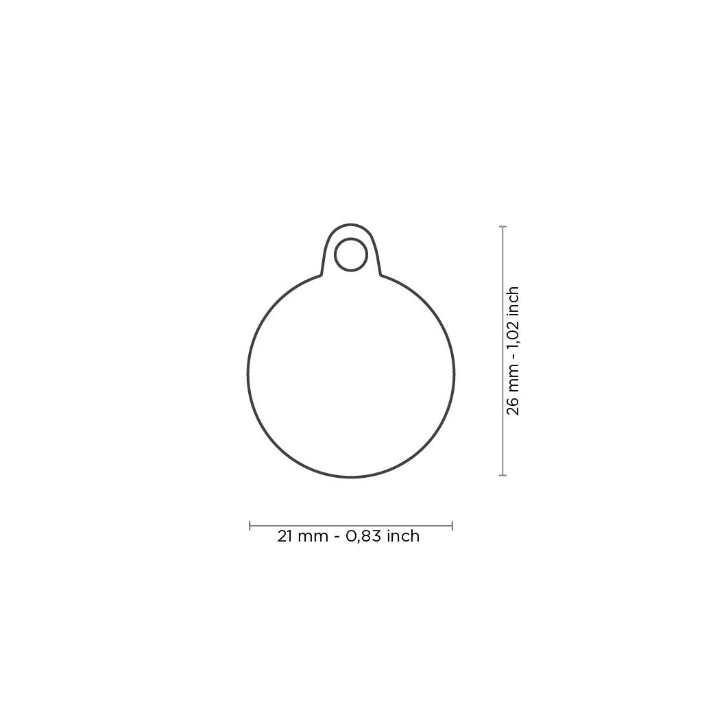 Médaille personnalisée pour chiens et chats « Patte rose »