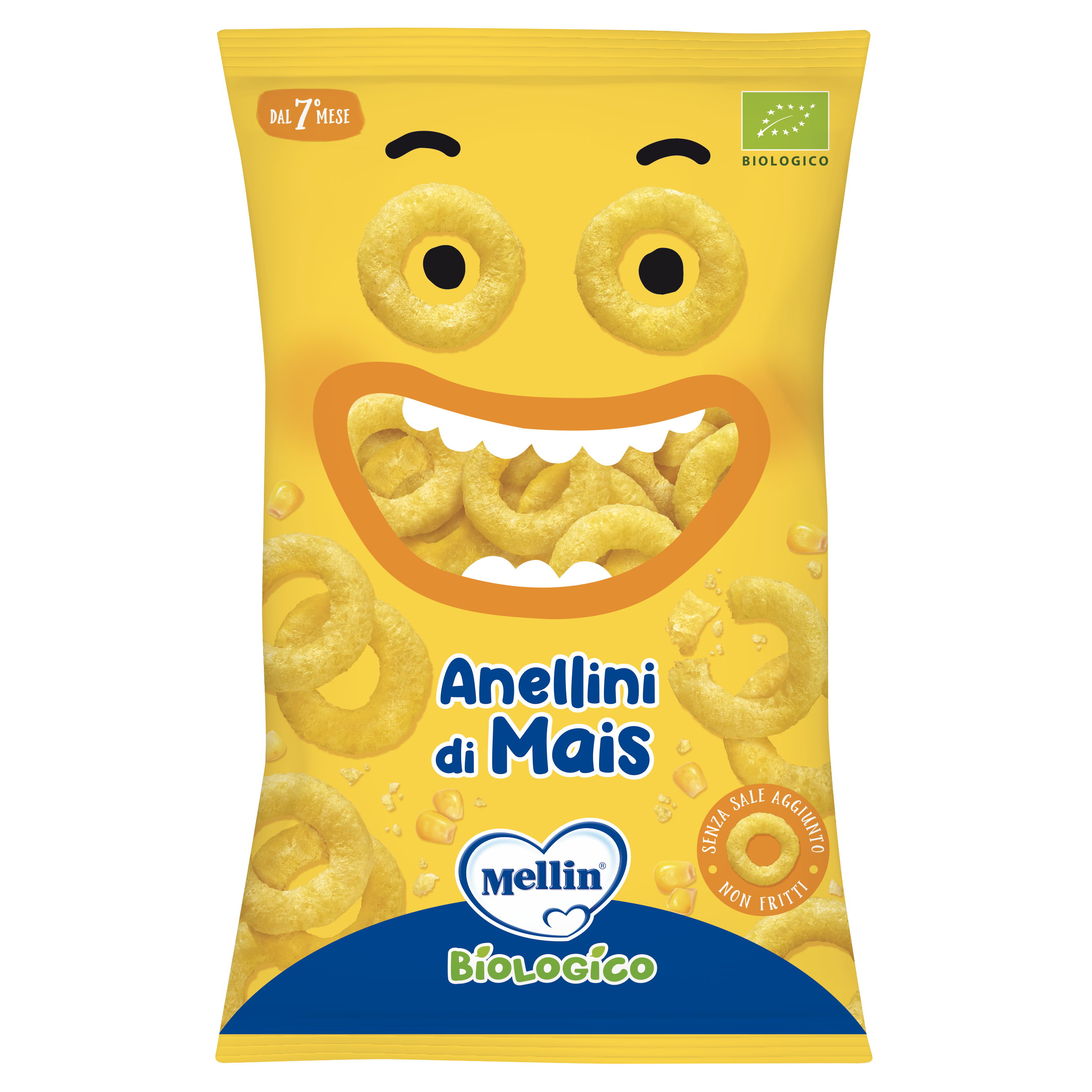 Mellin Snack Bio Anneaux de maïs 15 g 7 mois+