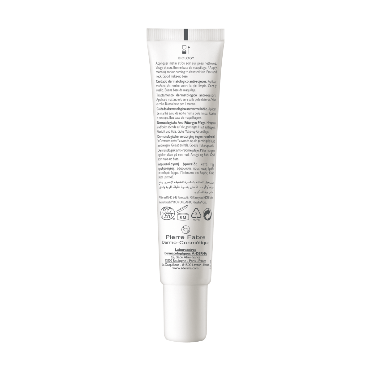 A-Derma Biology A-R Soin dermatologique anti-rougeurs 40 ml