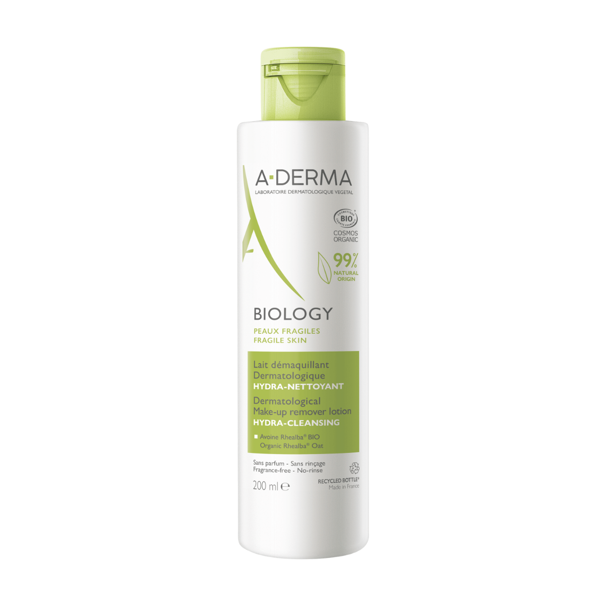 A-Derma Biology Latte Struccante Dermatologico Idra-Detergente 200ml
