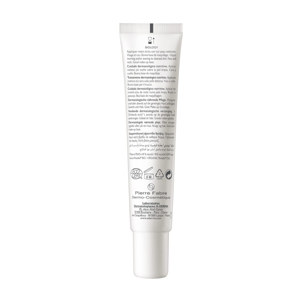 A-Derma Biology Nutri Trattamento Dermatologico Nutritivo 40ml