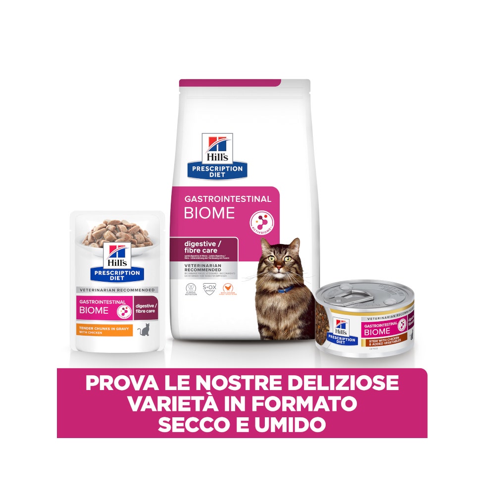 Hill's Prescription Diet Gastrointestinal Biome Aliment pour chats au poulet 85 g