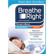 Breathe Right Pansements nasaux transparents grands formats 30 pièces