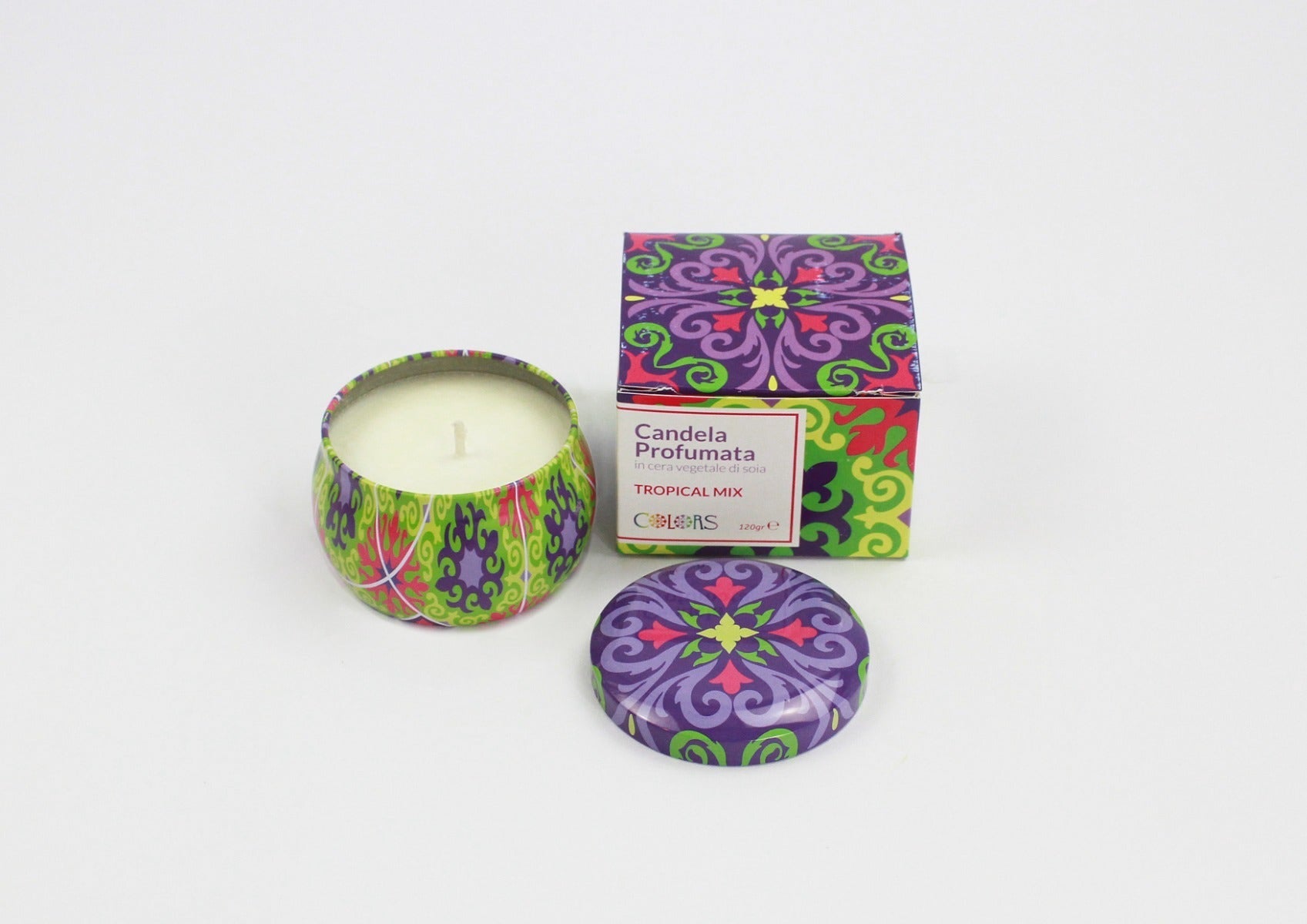Bougie Colors Tropical Mix 120 g