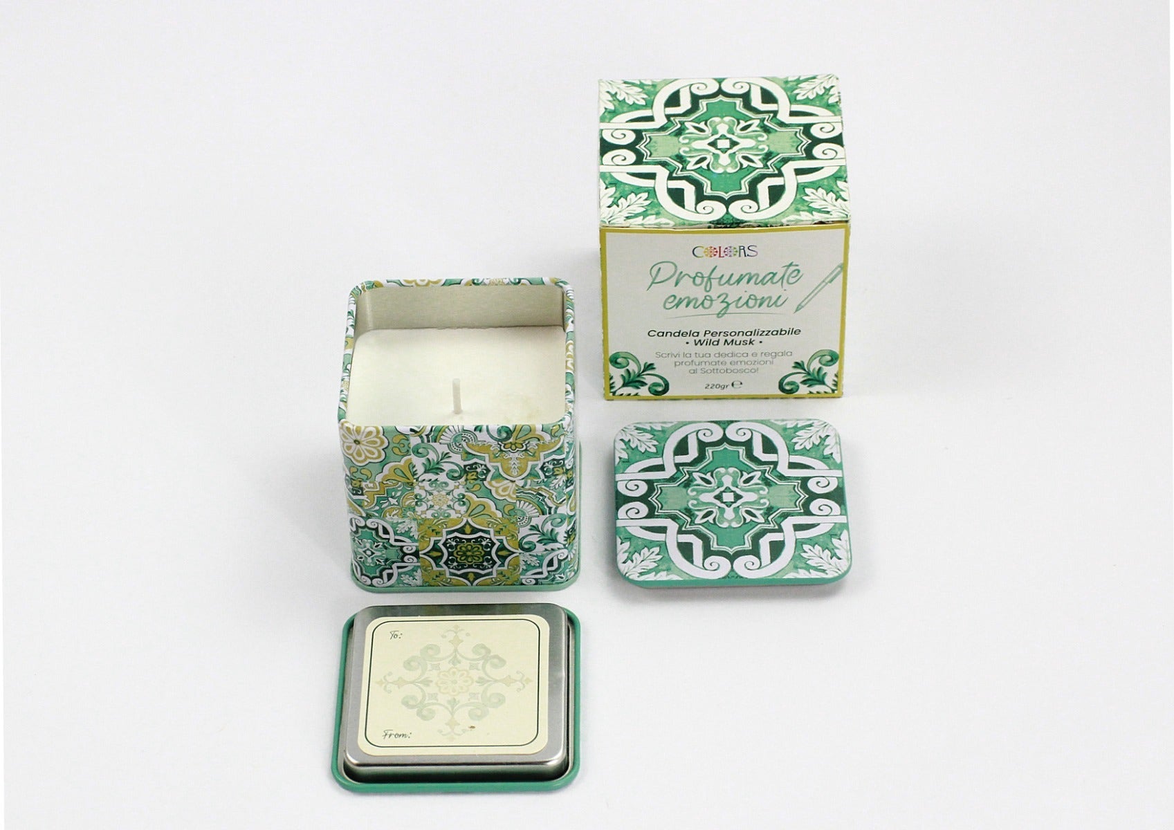 Colors Bougie parfumée personnalisable Wild Musk