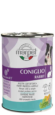 Marpet Aequilibriavet Dog Lapin, nourriture humide pour chiens adultes, boîte de 400 g