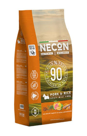 Necon Natural Wellness Croquettes Porc et Riz pour Chiens de Petite Taille, Sac de 2 kg