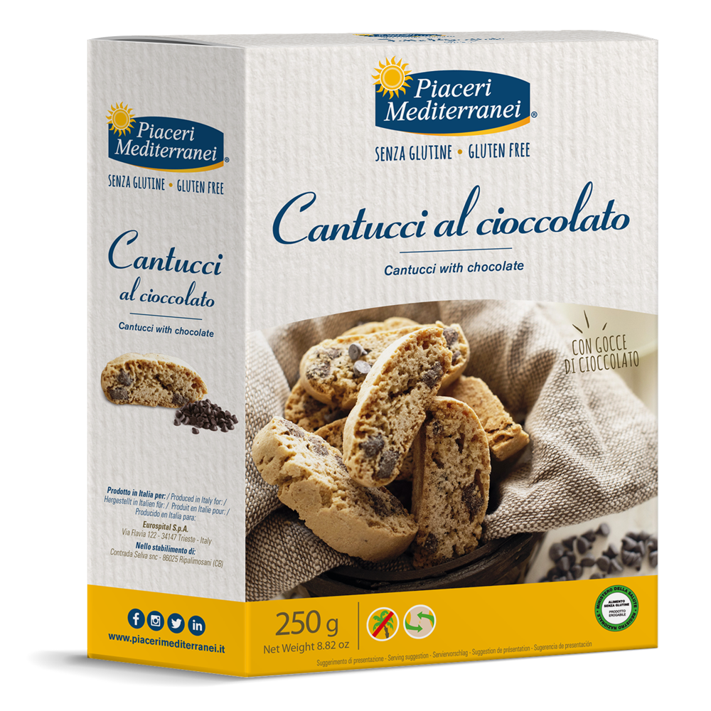 Piaceri Mediterranei Cantucci Cioccolato 250g