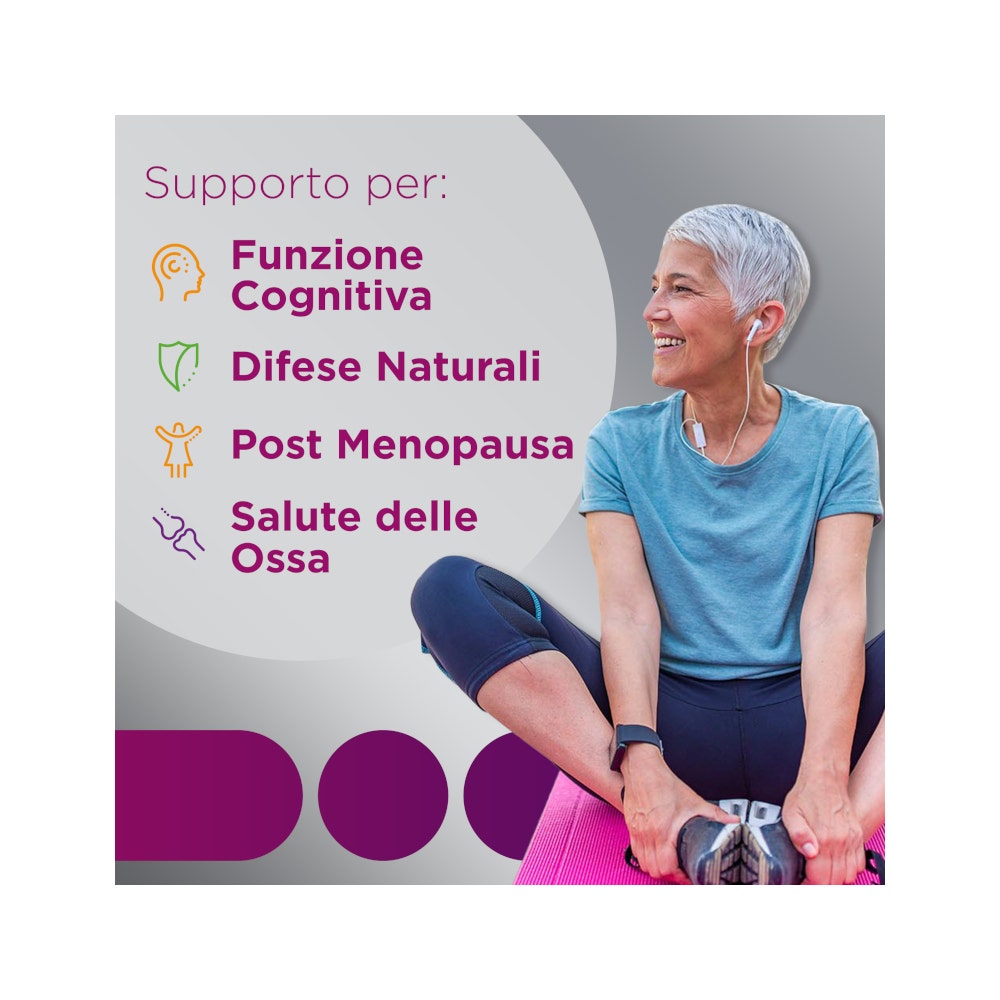 Multicentrum Femme 50+ Complément alimentaire multivitaminé et multiminéral, fer, calcium, vitamines D et D3, 30 comprimés